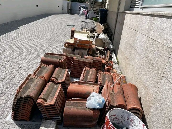 Entulhos carga limpeza