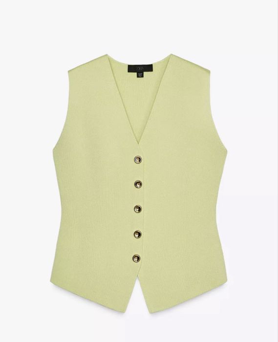 Трикотажний топ жилетка zara