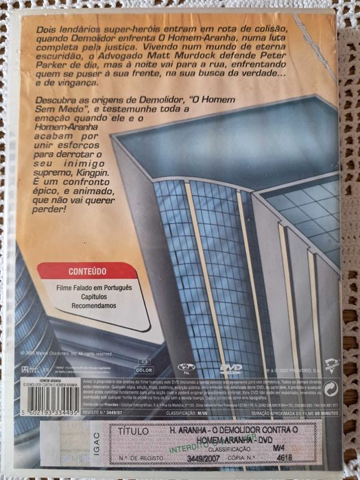 Demolidor contra Homem-aranha, DVD