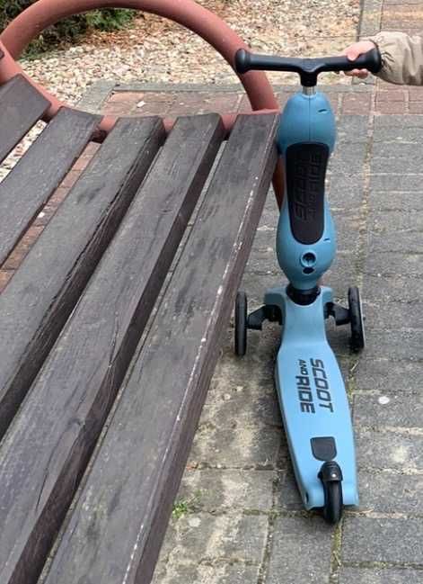 Scootandride Highwaykick Jeździk i Hulajnoga 2w1 1-5 Lat Steel