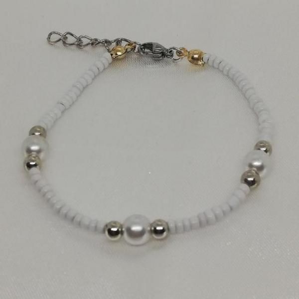 Pulseira Miss Pérola Prata - Ref.:pcfmpp27