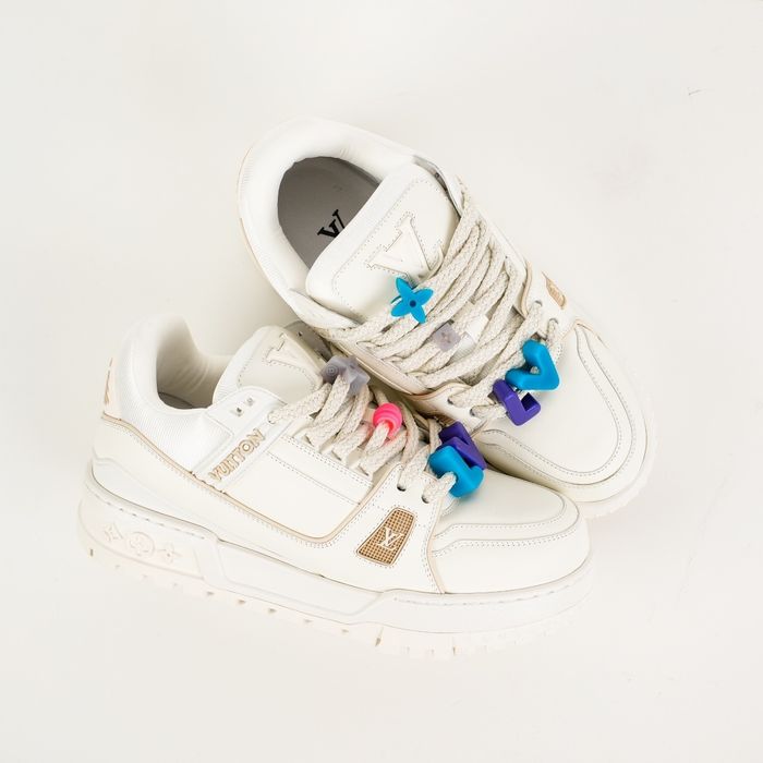 Louis Vuitton LV Trainer Maxi White - Tam 45 (Completo + NFC)