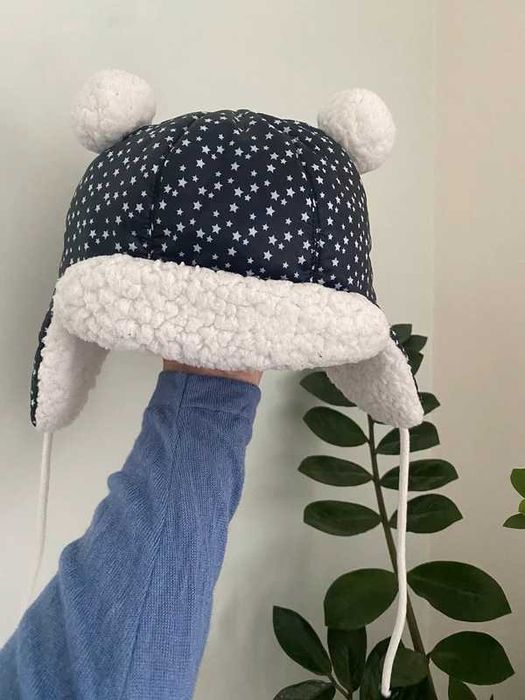 Czapka niemowlęca zimowa Petit Bateau rozmiar 47/49