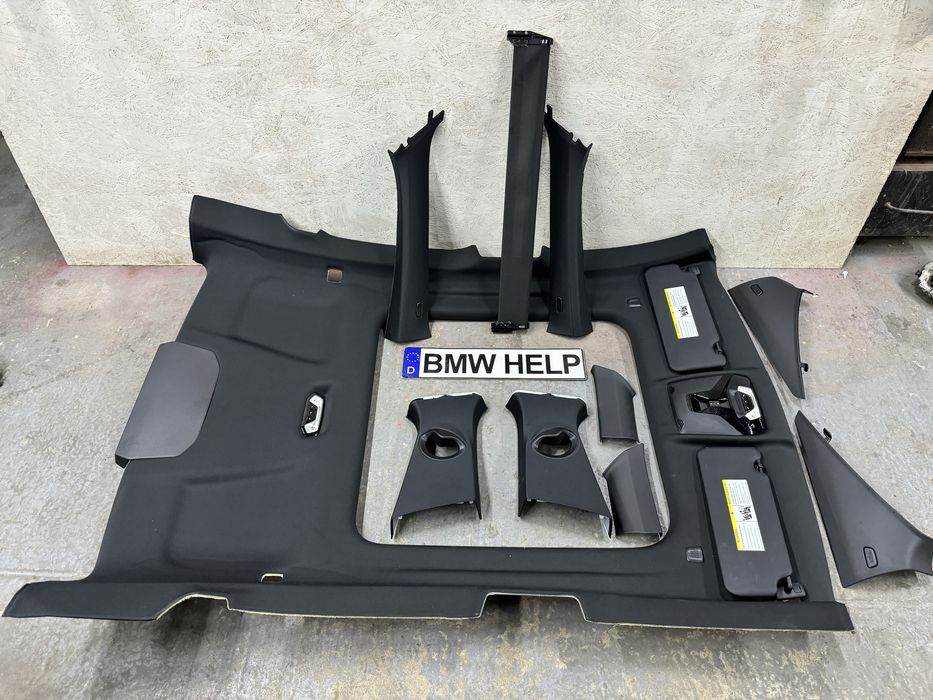 Чорна стеля BMW 2 F44 М235 Черный потолок Шторка Панорама anthrazit