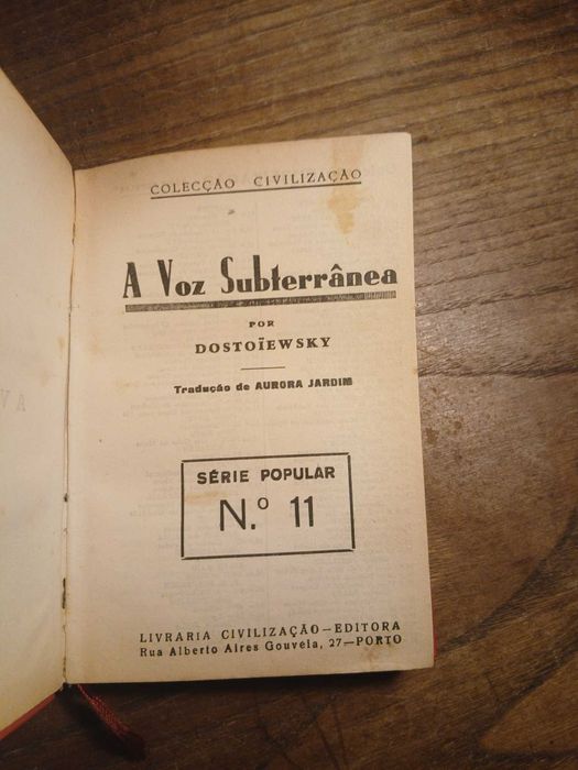 Dostoievsky, A Voz Subterrânea (Encadernado)