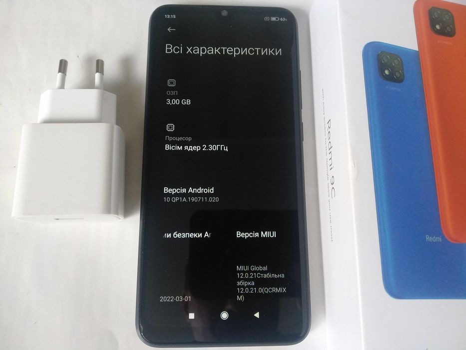 Xiaomi Redmi 9C 3/64GB смартфон