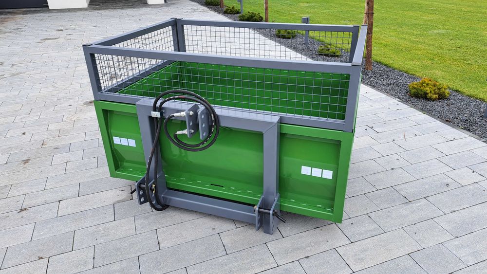 skrzynia transportowa na tył ciągnika tylny TUZ kiper hydrauliczny