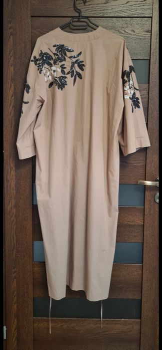 Bawełniana sukienka z cekinami Munthe