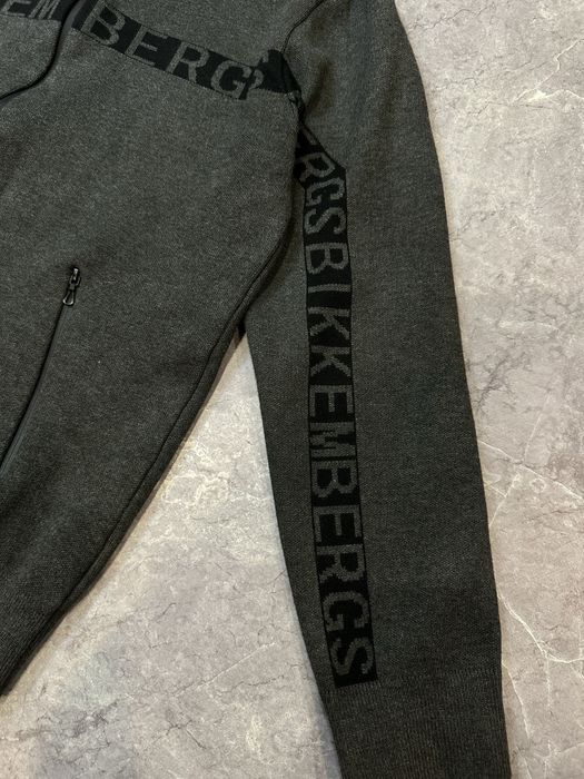 Коттоновый зип свитер Bikkembergs Big Logo Оригінал | Новий