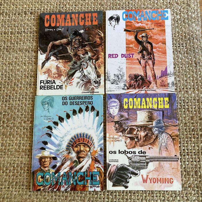 Coleção Comanche  8 Volumes  2 Revistas  Bertrand Distri Vechi  Hermann & Greg