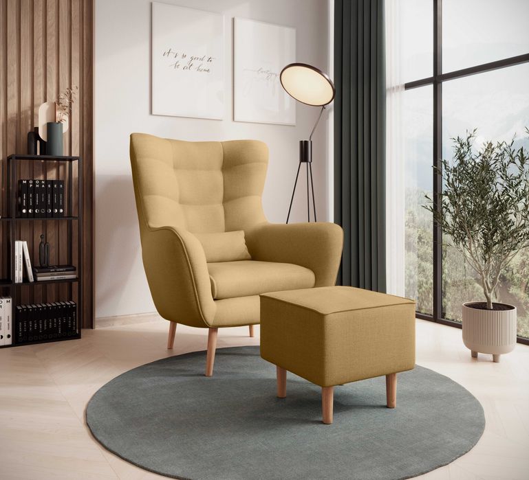 Fotel DONAT/Wersja PREMIUM/Kolory do wyboru/Możliwy podnóżek