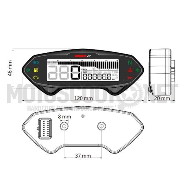 velocimetro koso db-01rn