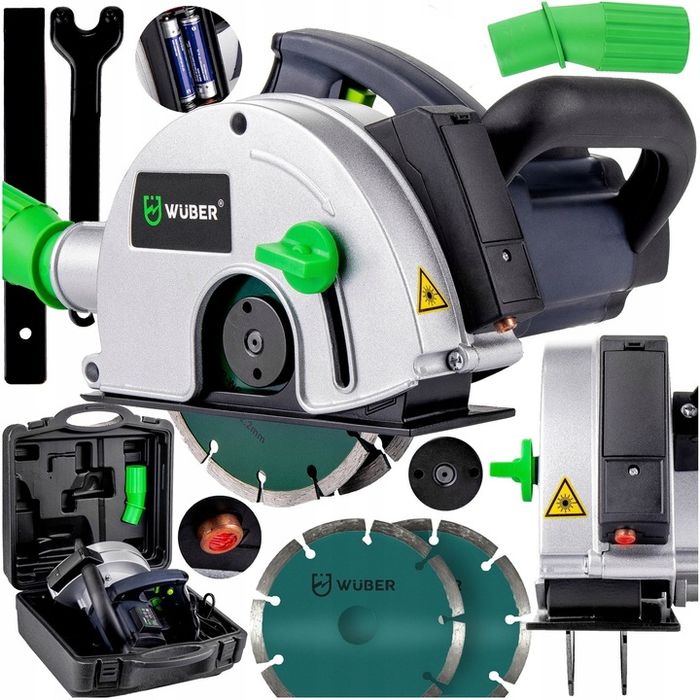 Bruzdownica Do Betonu Laser 2 Tarcze Walizka 3100w
