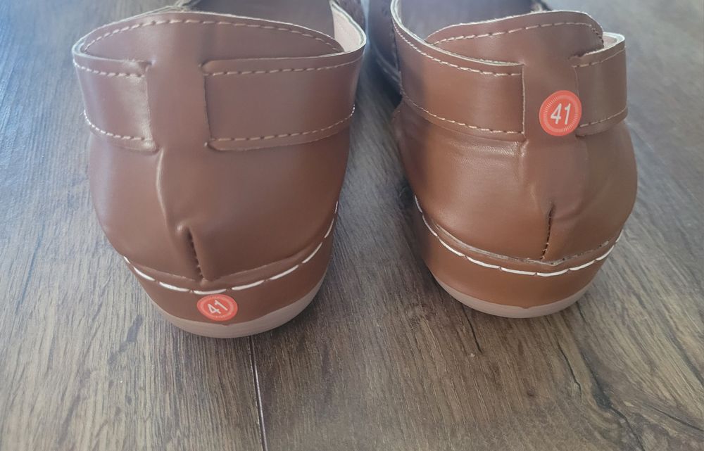 Przewiewne buty na lato brązowe r. 41