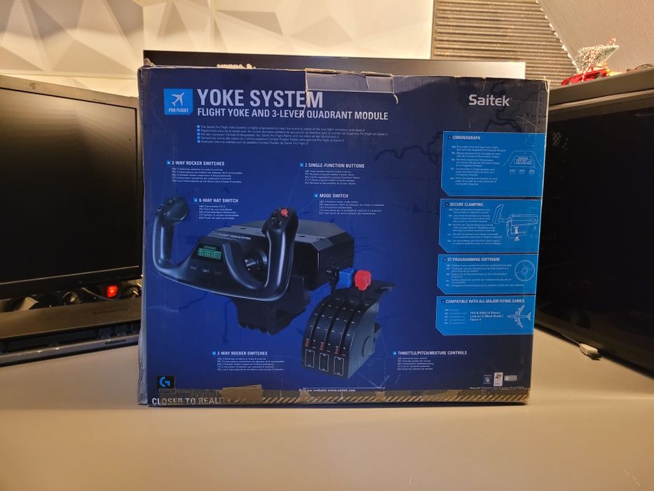Wolant Logitech G Saitek Pro Flight Yoke System