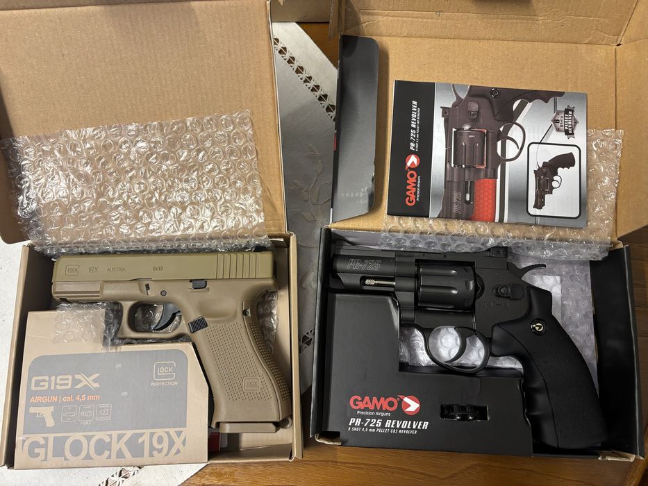 Gamo PR 725 & Glock GX19