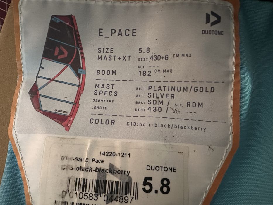 Żagiel Duotone E Pace 5,8 windsurfing