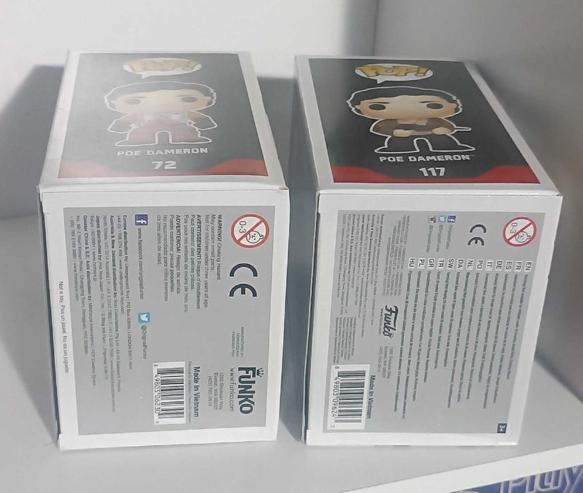 Funko Pop! Star Wars Poe Dameron #72 + # 117