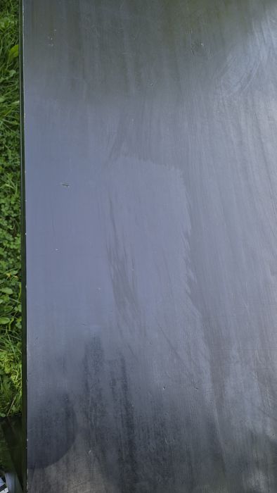 Duży czarny drewniany stòł 200/100 cm