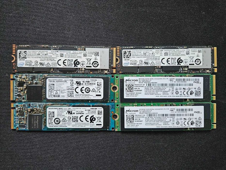 SSD Диски M.2 NVME PCIe Gen3 x4 1TB Micron 2200s Toshiba