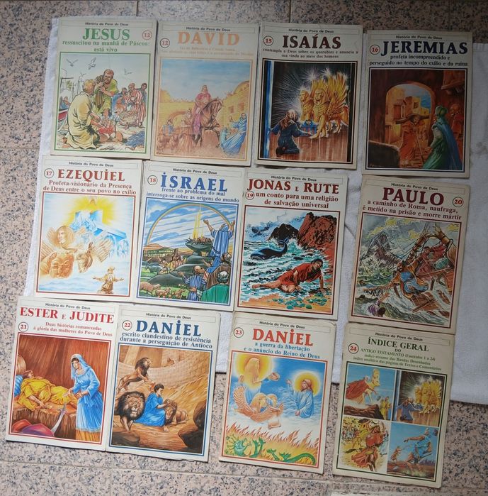 Lote Livros Antigos  História do Povo de Deus