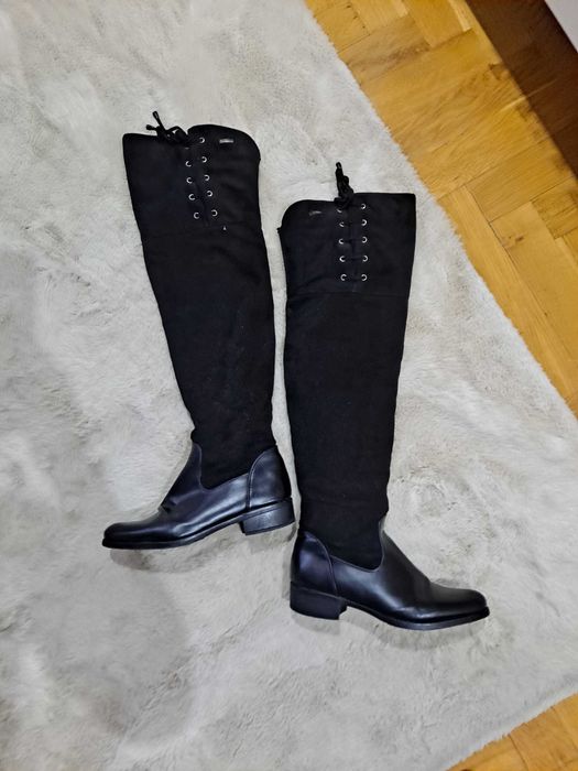 buty zimowe za kolano kozaki 39