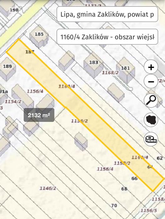 Działka z warunkami zabudowy I cena za ar 10 tyś  l 2133m2 l Lipa
