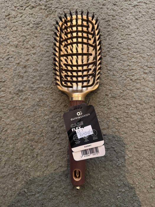 Szczotka OG EXPERT CARE FLEX Boar&Nylon Bristles Gold&Brown 30106(1)