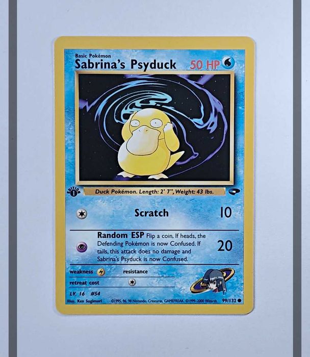 Sabrina's Psyduck 99/132 GC 1.st Edition Pokemon