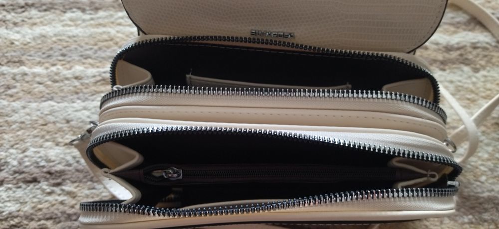 Torebka damska kremowa