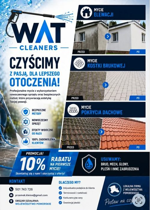 Mycie elewacji promocja