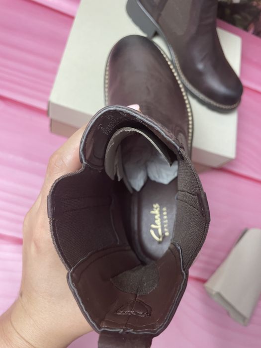 Ботинки кожаные Clarks