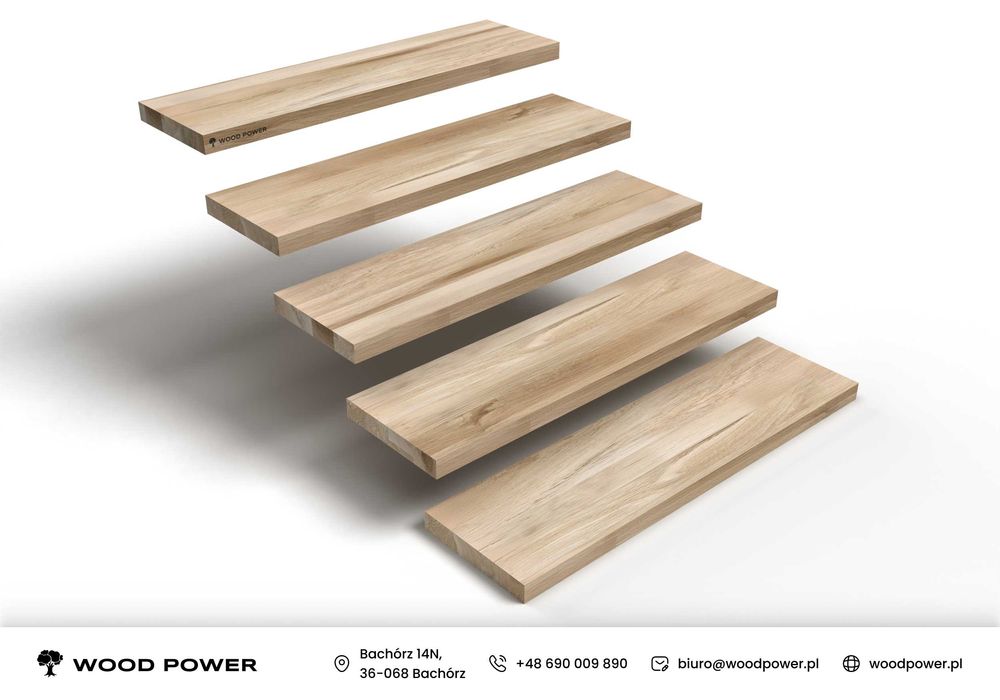 Schody, stopnie, trepy - dąb, buk, jesion - od PRODUCENTA!