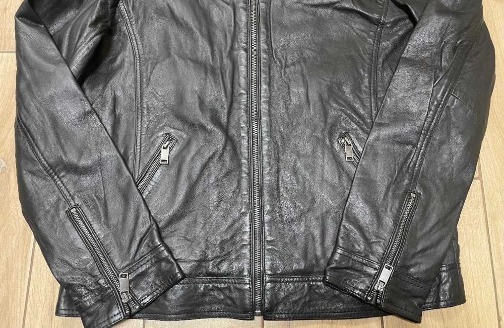 Lee Cooper model BRIAG BLACK r. L stylowa kurtka męska 100%skóra owcza