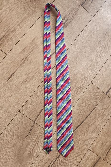 Elegancki krawat jedwabny Ted Baker Endurance 100% jedwab Multi-kolor