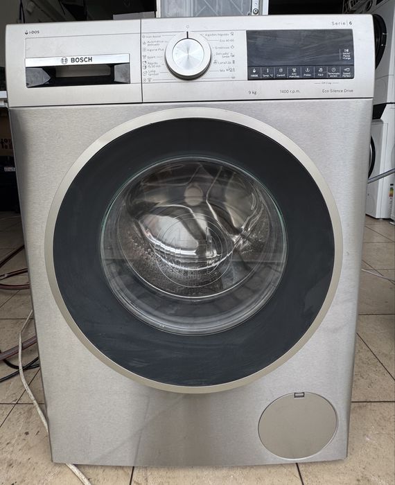 Máquina de Lavar Roupa BOSCH Serie 6 IDOS WGG244FAES  9kg 1400RPM Inox