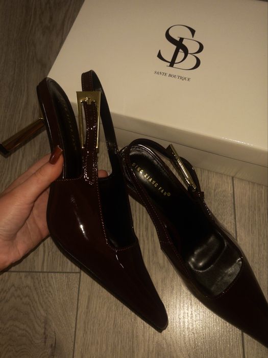 Туфлі слінгбеки в стилі ysl