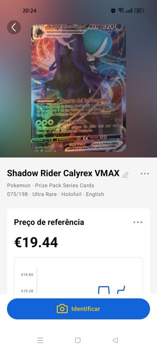 Carta Pokémon...