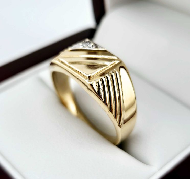 Piękny złoty sygnet 6,03g PR.333 8K R. 24