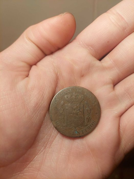 Moeda espanhola Alfonso XII (séc XIX)