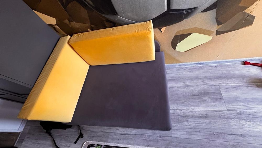 Łóżko 180x80 z aksamitnego materiału