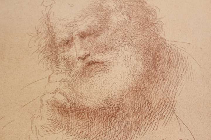 Gravura de J. Bastos Silva 1958 retrato Domingos Sequeira