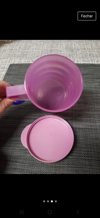Copo Tupperware como novo de cor lilás63825215434371123