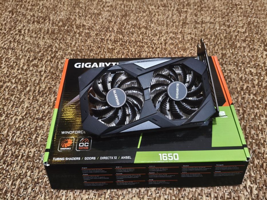 Gigabyte GeForce GTX 1650 D6 Windforce OC 4GB + Dowód zakupu
