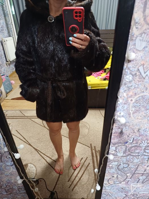 Шуба натуральна з нутрії