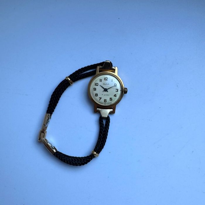 Zegarek Slava 17 Jewels Pozłacany 12,5 au Damski lata 60-70 te.