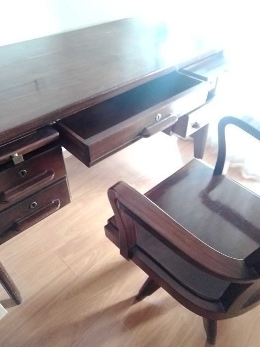 Secretária antiga arte nova