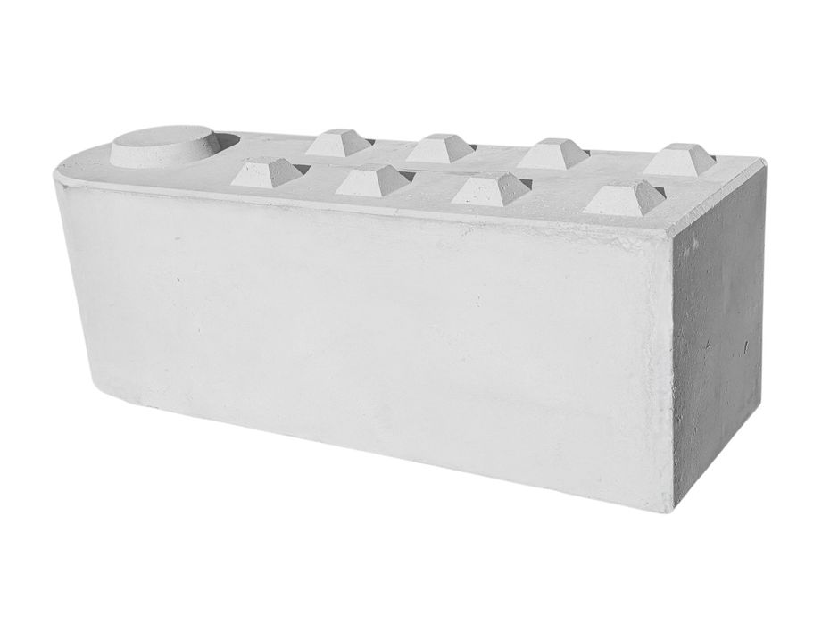 Bloki betonowe LEGO 180x60x60 skrętne narożne