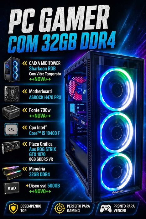 Gaming PC with 32GB Memory457025412252968960