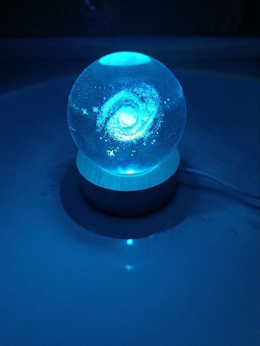 Світильник галактика у склі. Декор для кімнати